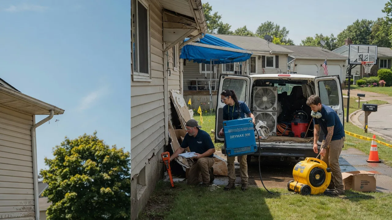 Ceiling Leak Cleanup in Granite City, IL near me